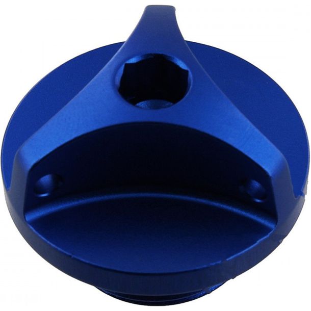 Tappo serbatoio olio JMP Bolt M20x1,50mm in alluminio blu per Suzuki GSX 12 FA F/GSF N S Bandit R 50/85/125/250/400/450/500/550/600/650