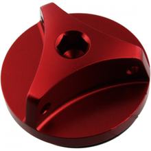 Šroub pro nalévání oleje JMP Bolt M27x3,00mm hliník červený pro Yamaha XV Virago FZS Fazer / S 125 / 400 / 500 / 535 / 550 / 600 / 650 / 660 / 689 / 700 / 750