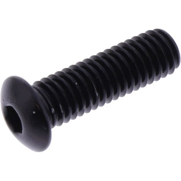 Tornillo ovalado JMP Bolt M5x0.8mm 16mm aluminio negro
