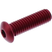 Linsenschraube JMP Bolt M5x0,8mm 16mm Aluminium rot