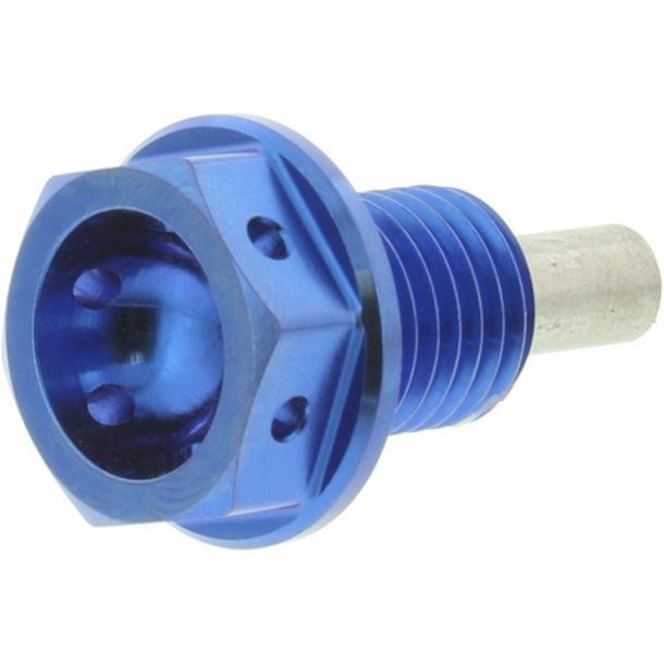 Ölablassschraube magnetisch JMP Bolt M12x1,50mm 15mm Titan blau für Honda CBR R CBF 0 FA F / 50 / 65 / 70 / 80 / 85 / 90 / 100 / 110 / 125 / 150 / 185