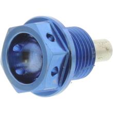 Magnetische olieaftapplug JMP Bolt M14x1,25mm 12mm titanium blauw voor Suzuki GSX 0 FA F / GSF Bandit SA N S 90 / 125 / 150 / 160 / 185 / 200 / 250 / 300