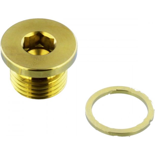 Tappo di scarico olio magnetico JMP Bolt M16x1,50 mm 10 mm in titanio dorato per BMW S R/RR XR HP 4 C Sport GT F, Suzuki UX Sixteen Husqvarna TE 150/250/400