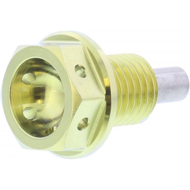 Tapón magnético de drenaje de aceite JMP Bolt M12 x 1,50 mm, 15 mm, titanio dorado, para Honda CBR R CBF 0 FA F/50/65/70/80/85/90/100/110/125/150/185