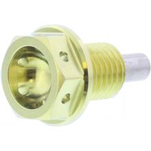 Ölablassschraube magnetisch JMP Bolt M12x1,50mm 15mm Titan gold für Honda CBR R CBF 0 FA F / 50 / 65 / 70 / 80 / 85 / 90 / 100 / 110 / 125 / 150 / 185