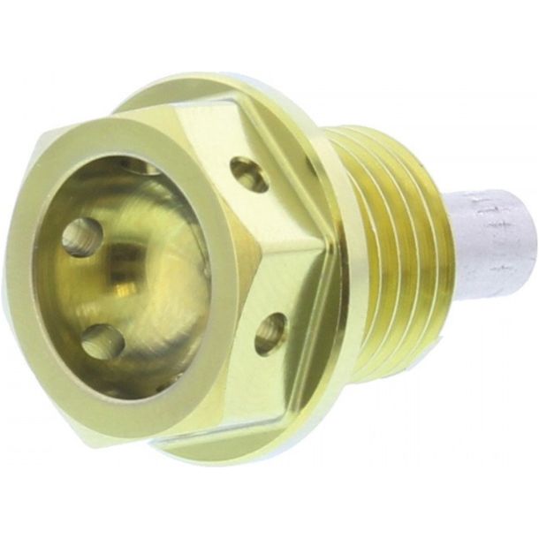 Magnetic oil drain plug JMP Bolt M14x1.50mm 12mm titanium gold for Yamaha XV Virago FZS Fazer/ S 50/70/80/125/250/300/350/360/400/