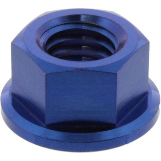 JMP Bolt M8x1.25mm titanium blue collar nut