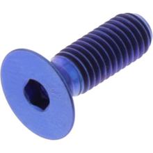 Senkschraube JMP Bolt M5x0,8mm 15mm Titan blau