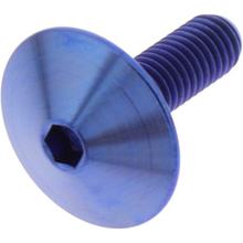 Linsenschraube JMP Bolt M5x0,8mm 16mm Titan blau