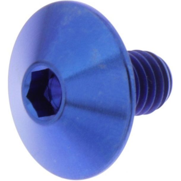 Vis d'objectif JMP Bolt M6x1,00mm 10mm bleu titane