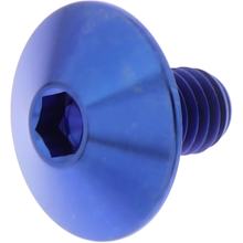 Linsenschraube JMP Bolt M6x1,00mm 10mm Titan blau