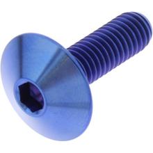 Linsenschraube JMP Bolt M6x1,00mm 20mm Titan blau