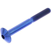 Linsenschraube JMP Bolt M6x1,00mm 55mm Titan blau