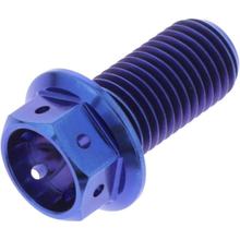 Schraube JMP 6 Kant  Bolt M10x1,25mm 20mm Titan Racing blau