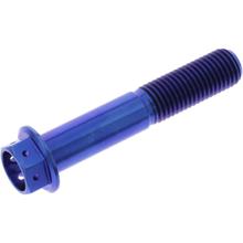 Schraube JMP 6 Kant  Bolt M10x1,25mm 55mm Titan Racing blau