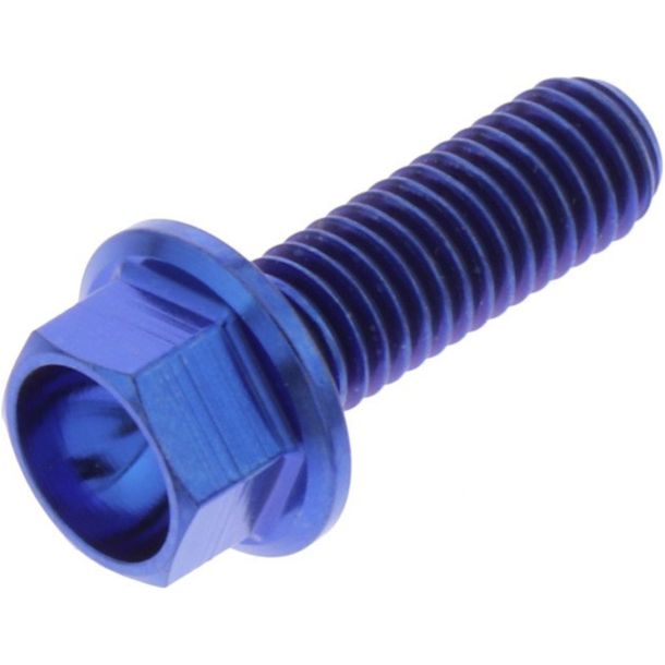 JMP 6-Point Bolt Screw M5x0.8mm 15mm Titanium Blue