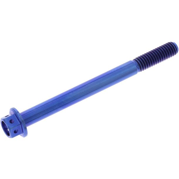 JMP 6-Point Bolt M6x1.00mm 70mm Titanium Racing Blue