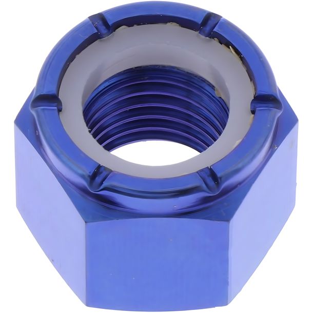 Mutter selbstsichernd JMP Bolt M12x1,50mm Titan blau