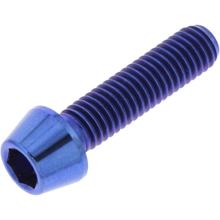Schraube JMP konisch  Bolt M5x0,8mm 20mm Titan blau