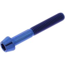 Schraube JMP konisch  Bolt M5x0,8mm 35mm Titan blau