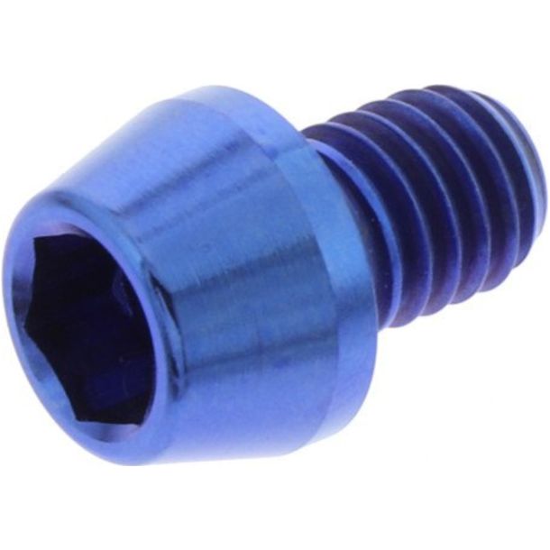 JMP Conical Bolt M6x1.00mm 8mm Titanium Blue