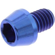 Schraube JMP konisch  Bolt M6x1,00mm 8mm Titan blau