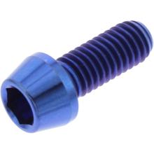 Schraube JMP konisch  Bolt M6x1,00mm 15mm Titan blau