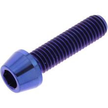 Schraube JMP konisch  Bolt M8x1,25mm 30mm Titan blau