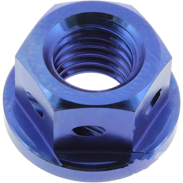 Mutter Kettenrad JMP Bolt M8x1,25mm Titan Racing blau für KTM Duke LC4 64 Adventure R SMC 69 ABS 0 / 50 / 60 / 65 / 70 / 80 / 85 / 90 / 100 / 110 / 125
