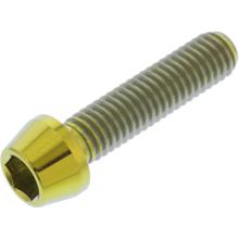 Schroef JMP konisch Bout M6x1,00mm 25mm Titan goud