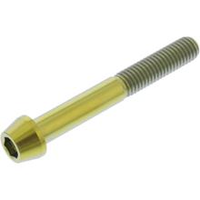Schraube JMP konisch  Bolt M8x1,25mm 60mm Titan gold