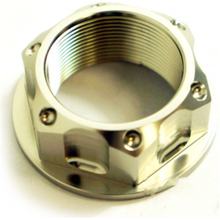 Tuerca de dirección JMP Bolt M24x1,50 mm de aluminio plateado para Suzuki GSX R GSR SV/S SF 80/85/125/150/200/250/350/400/450/480/500/600