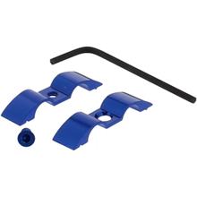 Halter JMP Bremsschlauch 9mm 2-fach Aluminium blau