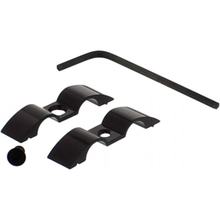 Halter JMP Bremsschlauch 9mm 2-fach Aluminium schwarz