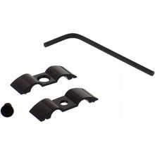 Halter JMP Bremsschlauch 7mm 2-fach Aluminium schwarz