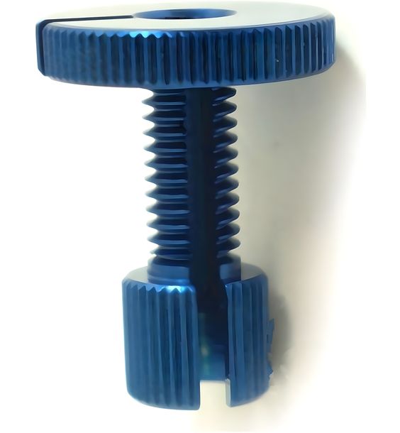 Tornillo de ajuste de aluminio azul JMP M8