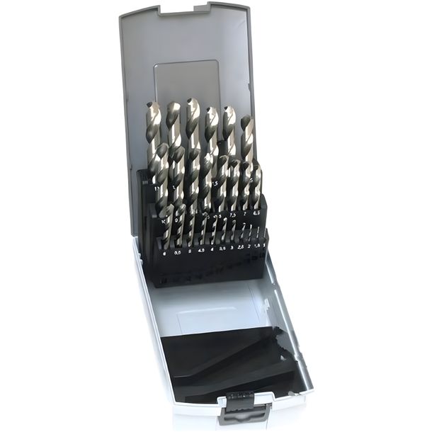 JMP 25-piece HSS twist drill set 1.0-13.0 mm closed