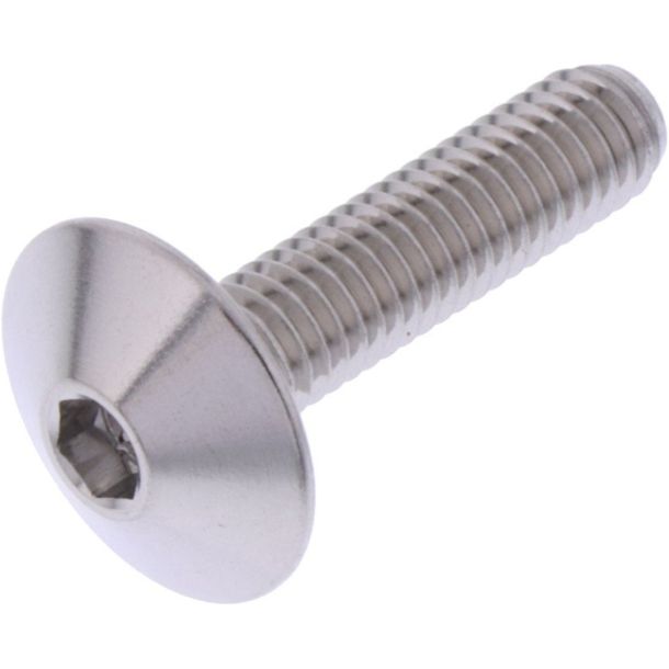 Linsenschraube JMP M6x1,00mm 25mm Edelstahl V4A