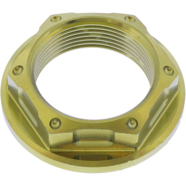 JMP M30x1.50mm titanium gold axle nut