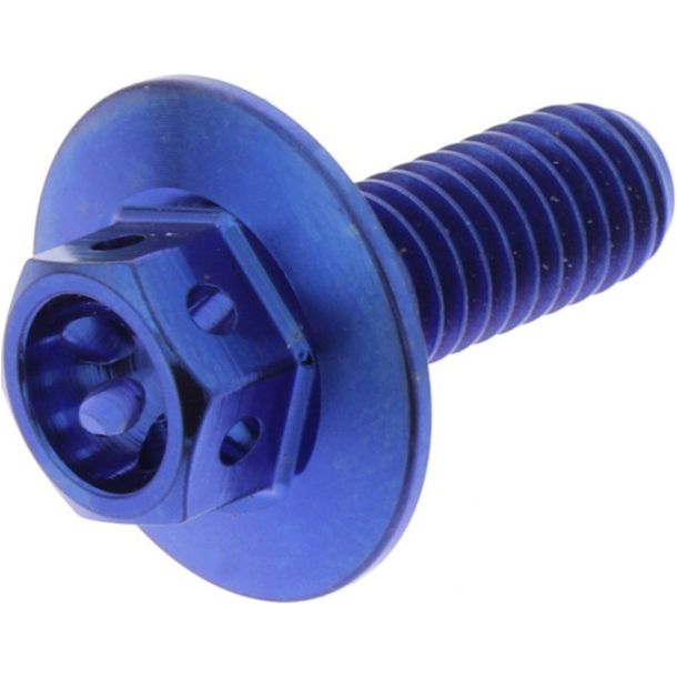 JMP sprocket bolt 10x1.25mm 30mm titanium blue for Honda CBR RR Fireblade SP CB R/RA 600/800/929/954/990/1000/1090/1190 cc year 2000