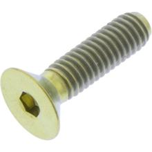 Śruba JMP z łbem stożkowym M4x0.7mm 15mm Tytan Złoty