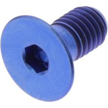 Śruba z łbem stożkowym JMP M5x0.8mm 10mm tytanowa niebieska