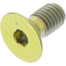 Vis à tête fraisée JMP M5x0,8 mm 10 mm en titane doré