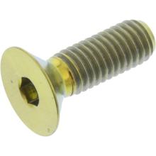 Śruba JMP z łbem stożkowym M5x0.8mm 15mm tytanowa złota