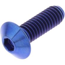 Śruba JMP M4x0.7mm 12mm tytanowa niebieska
