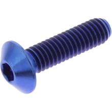 Śruba JMP M4x0.7mm 15mm tytanowa niebieska