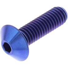 Vis d'objectif JMP M6x1,00mm 20mm bleu titane