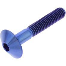 Vis d'objectif JMP M6x1,00mm 35mm bleu titane
