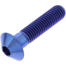 Vis ovale JMP M8x1,25mm 35mm bleu titane