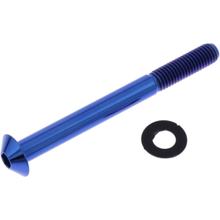 Vis ovale JMP M8x1,25mm 85mm bleu titane